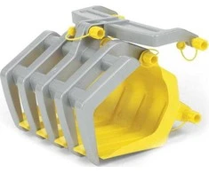 Rolly Toys Rodykite žaislų šaukštą traktoriaus griebtuvui, skirtam krauti medieną