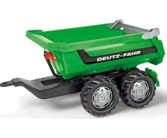 Rolly Toys Priekaba Mega Tipper Traktoriui, Žalia, Dvigubas Ašies