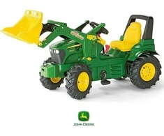 Rolly Toys rollyFarmtrac John Deere 7930 – žalias pedalu minamas traktorius su kaušu