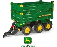 Rolly Toys rollyMulti Trailer „John Deere“ trijų ašių priekaba savivartė