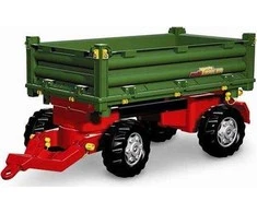 Rolly Toys rollyTrailer „Rolly Multi“ dviejų ašių žalia priekaba savivartė