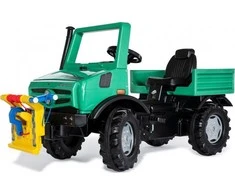 Pedalinis sunkvežimis Rolly Toys RollyUnimog Forst Mercedes-Benz su gervė