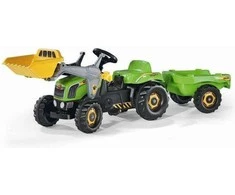 Rolly Toys rollyKid pedalinis traktorius su kaušu ir priekaba