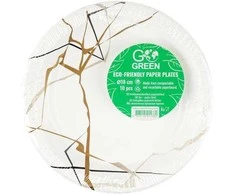 Gogreen Go Žalias Go Žalias Paper Plates 18cm 10pcs