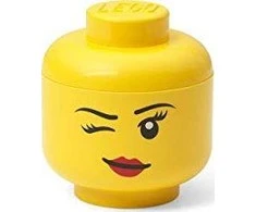 Room Copenhagen Kambarys Kopenhaga Kambarys Kopenhaga LEGO laikymo galvutė "Whinky", mini, laikymo dėžutė (geltona)