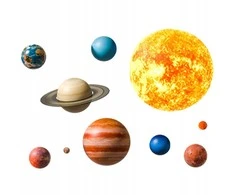 Room Decor SIPO lipdukas sienoms planetos 91x72cm WS63039