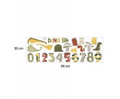 ROOM Decor SIPO-WS63049 NAKLEJKI NA ŚCIANĘ CYFRY DINO
