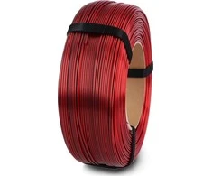 3D plastikas PLA 1.75mm 1kg refill pakuotė Rosa3D - double-sided red/juodas