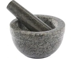 Rösle grūstuvė, 14 x 8 cm, 0,35 l, tamsiai pilkas granitas