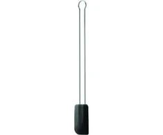 Rosle 26 cm silikono lėkštė grandiklis / RVS juoda
