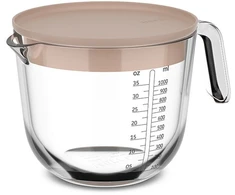 Rosti Mepal Mepal Asotis su matavimo skalė ir dangteliu Chef It 1000 ml Chalk (102311031500)