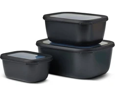 Rosti Mepal Mepal Cirqula Multi-Bowl Set 3-pcs, nordic juodas