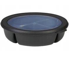 Rosti Mepal Mepal Bento dubenėlis Cirqula, juodos spalvos (250+250+500ml)