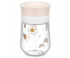 Rosti Mepal VAIKIŠKAS MOKYMOSI GĖRIMO PUODELYS MIO 300 ML „SUNSHINE &amp; RAINBOW“