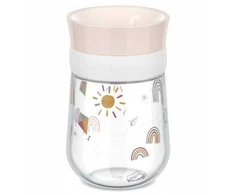 Rosti Mepal VAIKIŠKAS MOKYMOSI GĖRIMO PUODELYS MIO 300 ML „SUNSHINE &amp; RAINBOW“