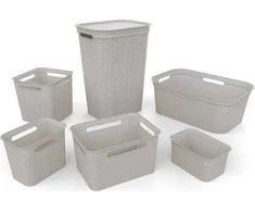 Daiktadėžė ROTHO BRISEN, 4,5 l, smėlinė, 26,2×18×13 cm