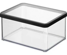 rotho Gyvūnų Maisto Indas - LOFT 2,25L Patvarus Technopolimeras Skaidrus/Juodas
