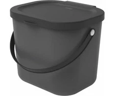 Atliekų konteineris - ROTHO Albula 6L Perdirbtas plastikas antracito spalvos