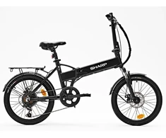 Rower elektrinis Sharp Składany E-Bike 250W Silnik / App / juoda (BK-FD03-EB)