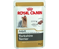 Royal Canin Yorkshire 85g konservuotas pašaras šunims maišelyje