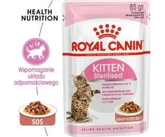 Royal Canin Royal GROYAL KOT sasz. 85g KITTEN STERILISED padažE