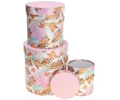 Rozette Flower Box 3 vnt rožinė ROZETĖ