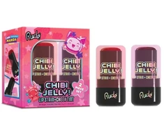 Set Rude Cosmetics: Chibi Jelly Lip &amp; Cheek Balm 2-In-1 Koneko, 5 g + Chibi Jelly Lip &amp; Cheek Balm 2-In-1 Sakura, 5 g