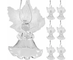 Transparent baubles - angels 6 pcs. Ruhhy 22497