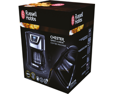 Russell Hobbs Chester Grind &amp; Brew 22000-56 Juodas Lašelinis kavos aparatas