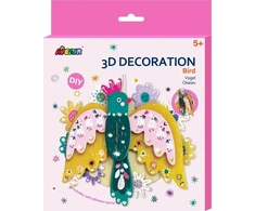 Mg Dystrybucja *3D dekoracija - PAUKŠTIS, 5+, atvirukas.