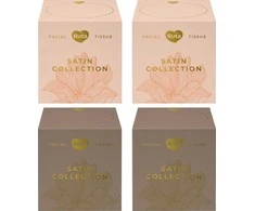 Kosmetinės servetėlės Rūta Satin Collection, 2 sl., 80 vnt.