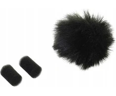 Mikrofono priedas - Rycote juodas lavalier vėjo gaudyklė minkšta patvari medžiaga
