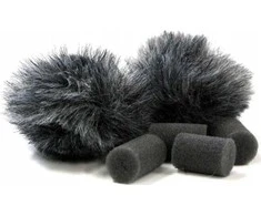 Garso įranga - Rycote pilkas lavalier vėjo gaubtas pora