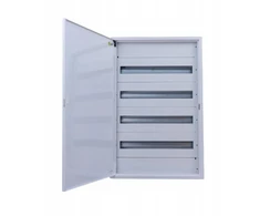 Sabaj Paviršinio montavimo metalinė paskirstymo skydinė 96 moduliai 4x24 544x836x130 RAL9003 IP30 MN96/4/24