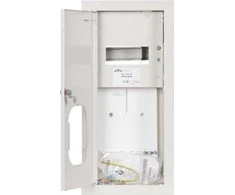Sabaj System RL 1F 7E ZSZ Elektroninis skaitiklio skirstomasis skydas su užraktu ir stiklu, RAL 9003 RL 1F 7E ZSZ 2-002