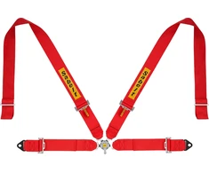 Sabelt Sim Seatbelts, 4-point harness, adjustable, compatible with P, S, and X series - red (00318-01-03-Raudonas)