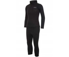 VIKING Arctis komplektas „Polartec“ vaikiški apatiniai, 114-116 cm dydis, juodas