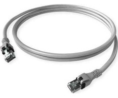 SACON DualBoot PushPull IP20 Komutacinis kabelis, 6 kat., pilka, 3 m