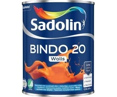 Sienų ir lubų dažai SADOLIN BINDO 20, pusiau matiniai, baltos sp., BW bazė, 0,9 l