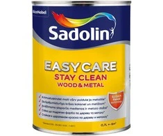 Nešvarumus atstumiantys sienų dažai SADOLIN EASYCARE WOOD&amp;METAL, matiniai, BC bazė, 0,65 l