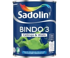 Lubų dažai SADOLIN BINDO 3, visiškai matiniai, baltos sp., BW bazė, 1 l