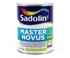 Vandeniniai alkidiniai dažai SADOLIN MASTER NOVUS 15, pusiau matiniai, baltos sp., 1 l
