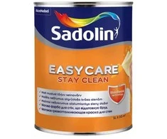 Nešvarumus atstumiantys sienų dažai SADOLIN EASYCARE, matiniai, baltos sp., BW bazė, 1 l