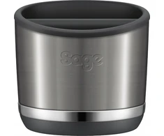 Sage the Knock Box™ 20 kavos tirščių išmetimo dėžutė - Juodas/Sidabrinis
