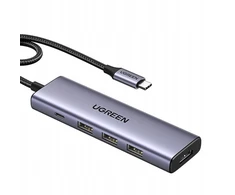 Hub USB-C Ugreen CM511, HDMI 4K 60Hz, 2x USB 3.2, 2x USB-C 3.2, PD