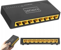 Šakotuvas 8 prievadų gigabito eterneto 1000 MBps skirstytuvo LAN komutatorius Zenwire SG1008