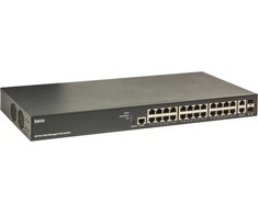 Šakotuvas Barox RY-LGSP23-26/370 Tinklo jungtys Valdomas L2/L3 gigabito Ethernet (10/100/1000) PoE palaikymas 1U juodas