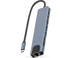 Šakotuvas „Bounn 8-in-1 MacBook“ USB-C dokas / replikatorius (JH-81)