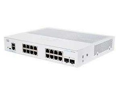 Šakotuvas Cisco jungiklis CBS250-16T-2G, 16xGbE RJ45, 2xSFP, be ventiliatoriaus - REFRESH