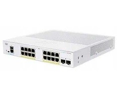 Šakotuvas Cisco Cisco switch CBS350-16FP-2G, 16xGbE RJ45, 2xSFP, fanless, PoE+, 240W - REFRESH